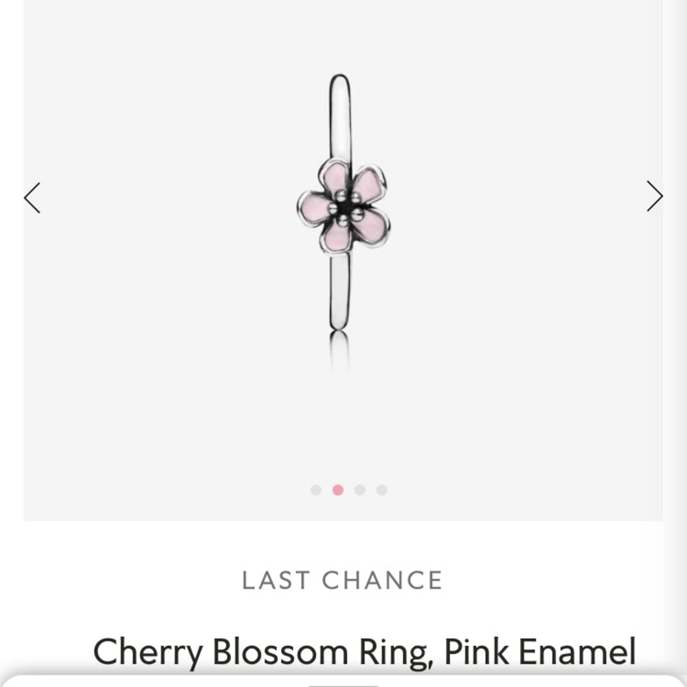 Pandora cherry blossom ring
